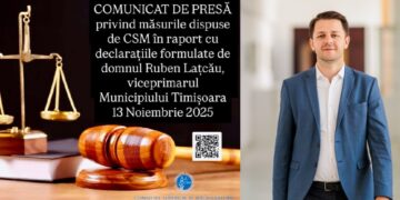 Sursă foto: pagina de facebook CSM și pagina personală facebook Ruben Lațcău-viceprimar Timișoara