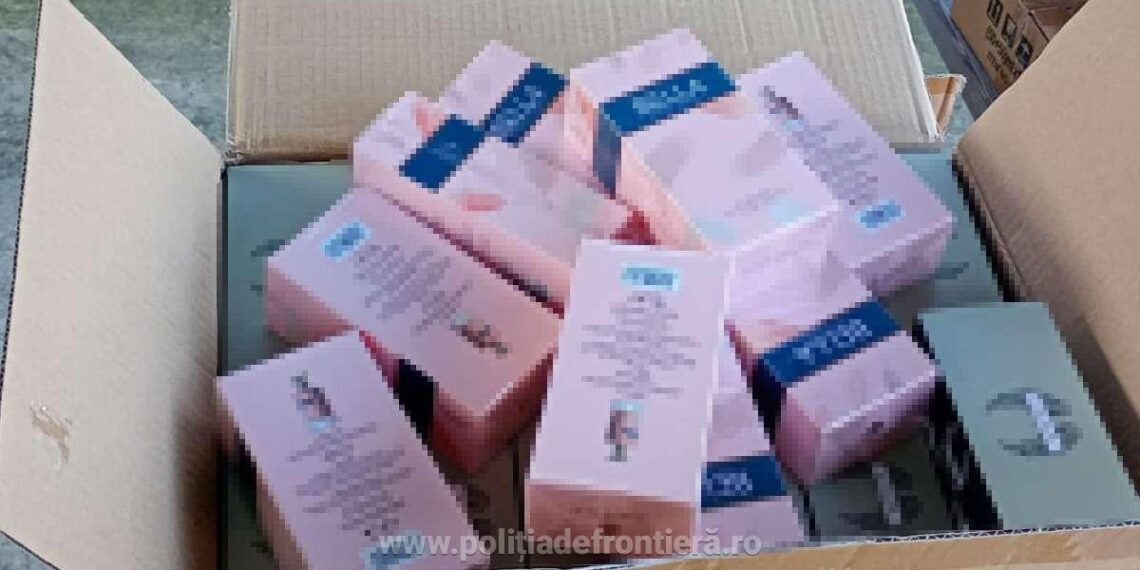 Lovitură de 200.000 de lei dată de Poliția de Frontieră: sute de parfumuri contrafăcute confiscate