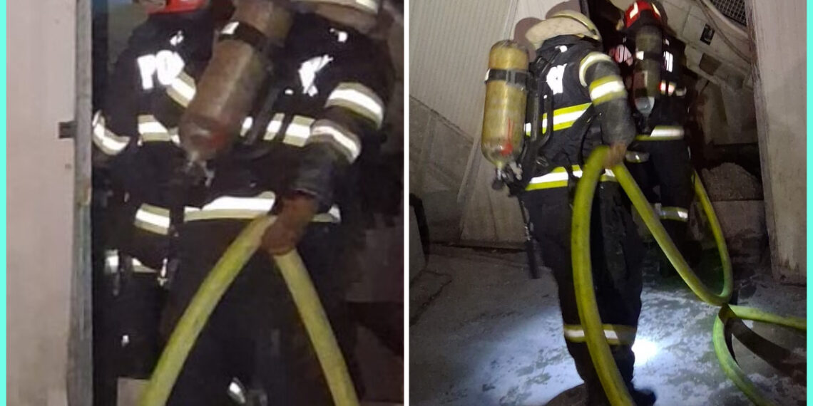 Incendiu la o fabrică de betoane din Oradea. Pompierii au intervenit pe strada Ogorului