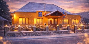 Crăciun Fericit! Primăria comunei Balc, în lumină de sărbătoare