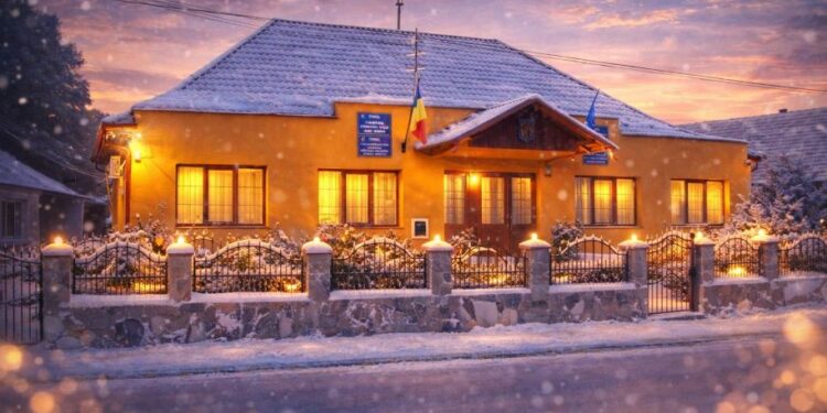 Crăciun Fericit! Primăria comunei Balc, în lumină de sărbătoare