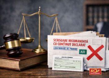 UNBR avertizează: eliminarea serviciului de scrisoare recomandată cu conținut declarat afectează procedurile civile