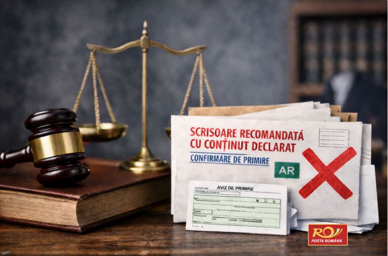 UNBR avertizează: eliminarea serviciului de scrisoare recomandată cu conținut declarat afectează procedurile civile