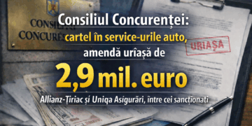 Consiliul Concurenței: cartel în service-urile auto, amendă uriașă de 2,9 mil. euro; Allianz-Țiriac și Uniqa Asigurări, între cei sancționați