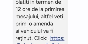 Atenție! SMS-urile despre „rovinietă neplătită” sunt tentative de fraudă