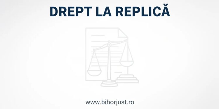Drept la replică în dosarul de evaziune fiscală aflat pe rolul Tribunalului Bihor