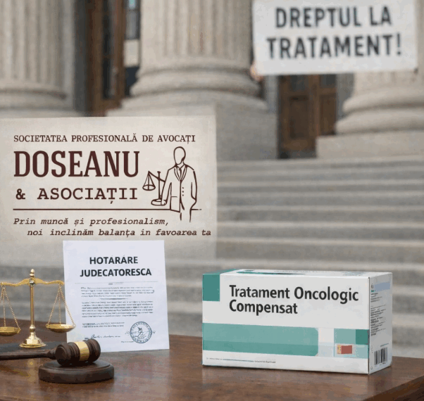 Victoria Societății de avocați Doseanu & Asociații pentru dreptul la viață: tratament oncologic gratuit